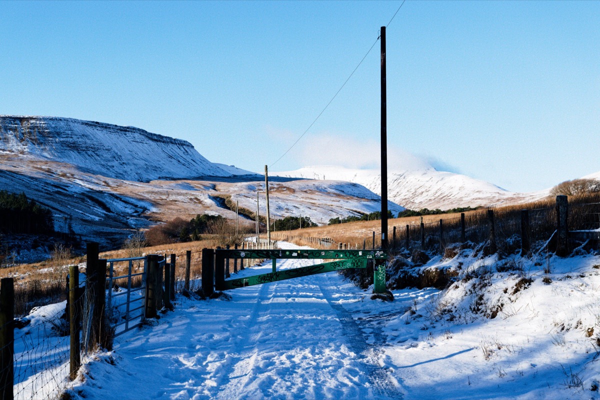 Snow path, Brecon Beacons